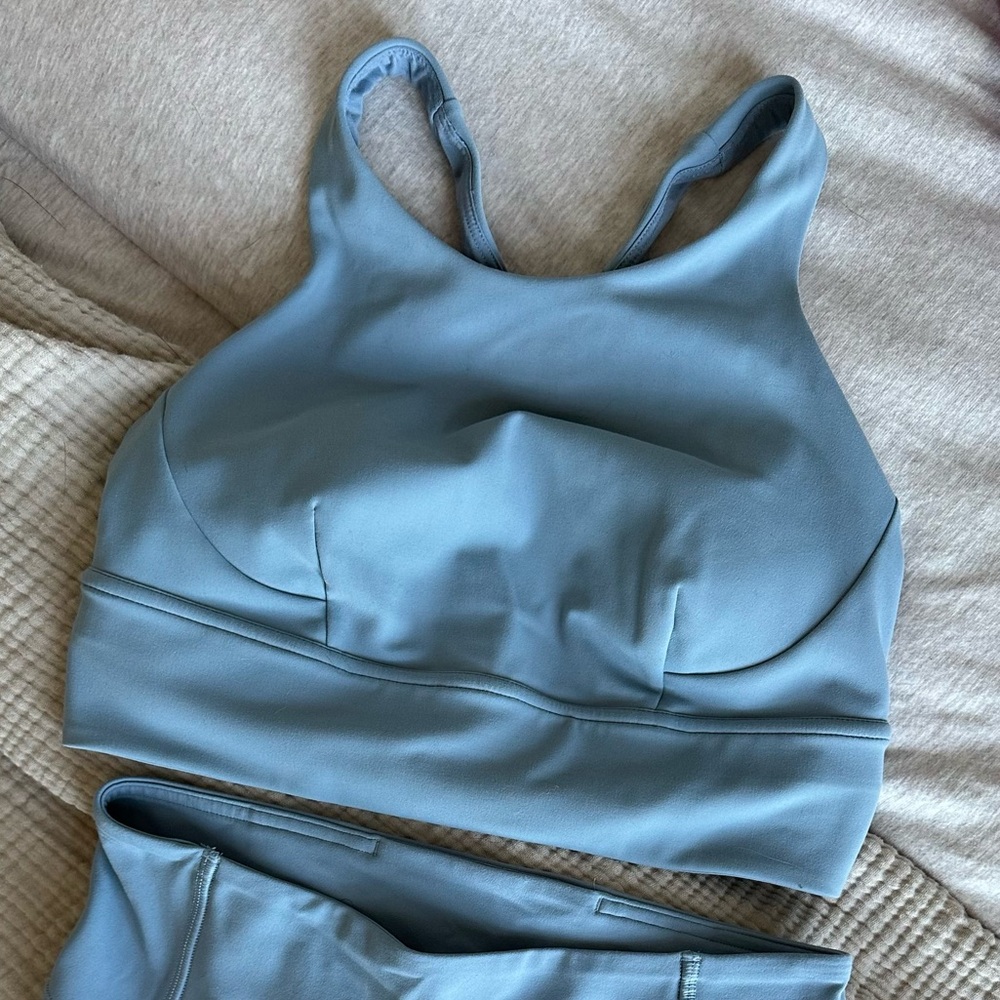 Lululemon Wunder Train Longline Bra *Medium Support, C/D Cup in Chambray